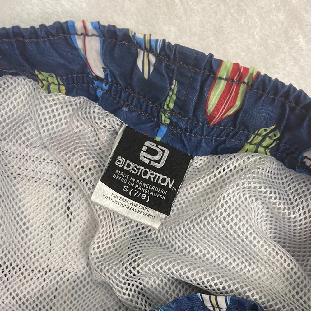 Surfboard Print Swim Shorts Size S(7-8) - Picture 3 of 3